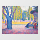Paul Signac - Fountain des Lices, Saint-Tropez Raamsticker (Vel)
