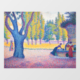 Paul Signac - Fountain des Lices, Saint-Tropez Raamsticker