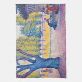 Paul Signac - Fountain des Lices, Saint-Tropez Theedoek (Verticaal)