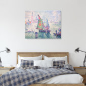 Paul Signac - Groene Sail Canvas Afdruk (Insitu (Slaapkamer))