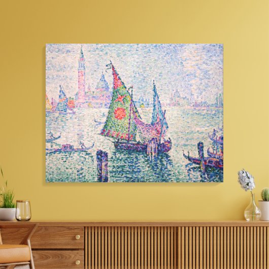 Paul Signac - Groene Sail Canvas Afdruk (Insitu (Woonkamer))