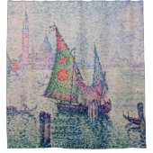 Paul Signac - Groene Sail Douchegordijn (Voorkant)