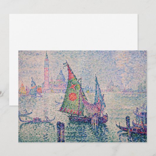 Paul Signac - Groene Sail Kaart (Voorkant / Achterkant)