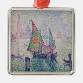 Paul Signac - Groene Sail Metalen Ornament (Voorkant)