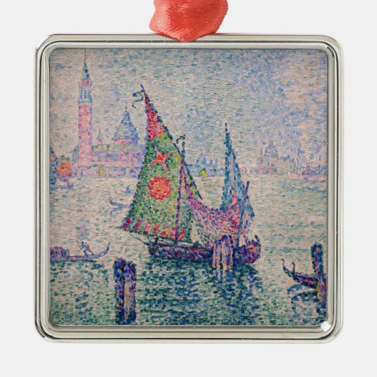 Paul Signac - Groene Sail Metalen Ornament (Voorkant)