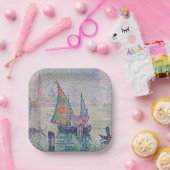 Paul Signac - Groene Sail Papieren Bordje (Feest)