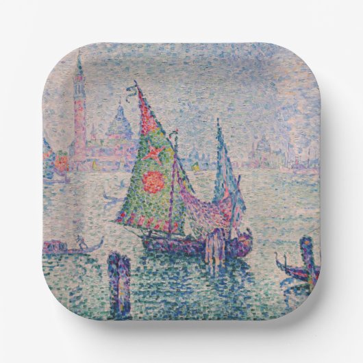 Paul Signac - Groene Sail Papieren Bordje (Voorkant)