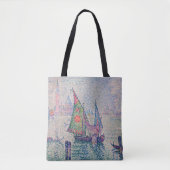 Paul Signac - Groene Sail Tote Bag (Voorkant)