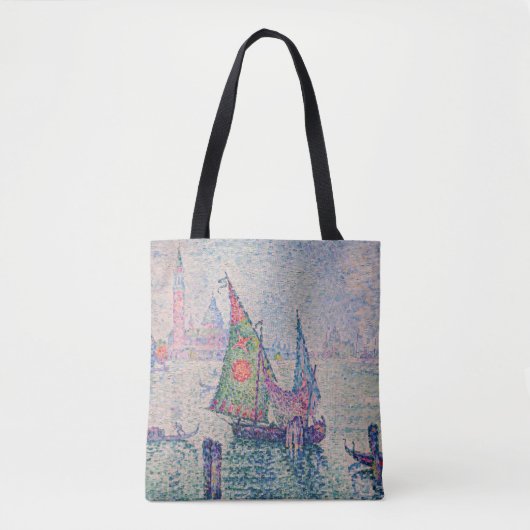 Paul Signac - Groene Sail Tote Bag (Voorkant)