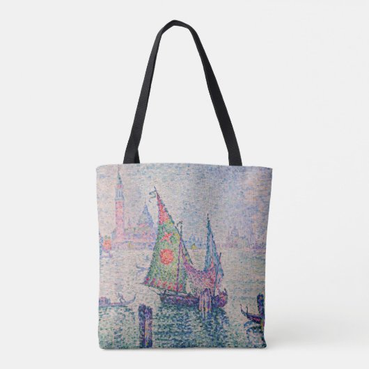 Paul Signac - Groene Sail Tote Bag (Achterkant)