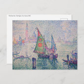 Paul Signac - Het groene zeil Briefkaart (Voorkant / Achterkant)