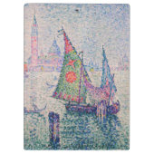 Paul Signac - Het groene zeil Klembord (Achterkant)