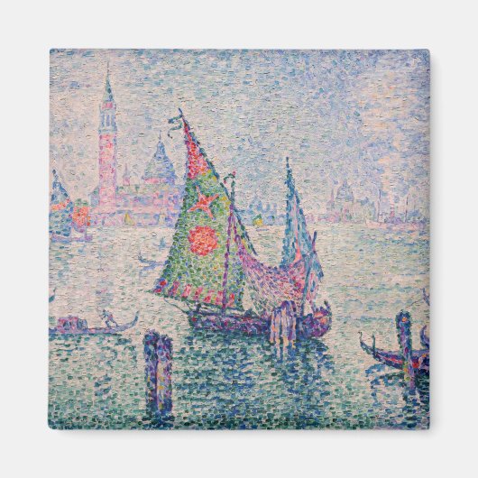 Paul Signac - Het groene zeil Magneet (Voorkant)