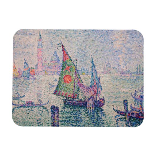 Paul Signac - Het groene zeil Magneet (Horizontaal)