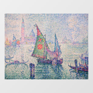 Paul Signac - Het groene zeil Raamsticker