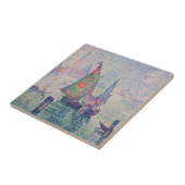 Paul Signac - Het groene zeil Tegeltje (Zijkant)