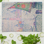 Paul Signac - Het groene zeil Theedoek (Gevouwen)