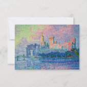 Paul Signac - Het Papal Palace, Avignon Bedankkaart (Voorkant)