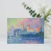 Paul Signac - Het Papal Palace, Avignon Bedankkaart (Staand voorkant)