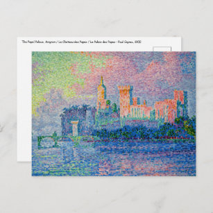 Paul Signac - Het Papal Palace, Avignon Briefkaart