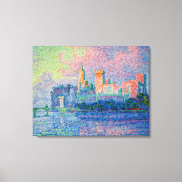Paul Signac - Het Papal Palace, Avignon Canvas Afdruk