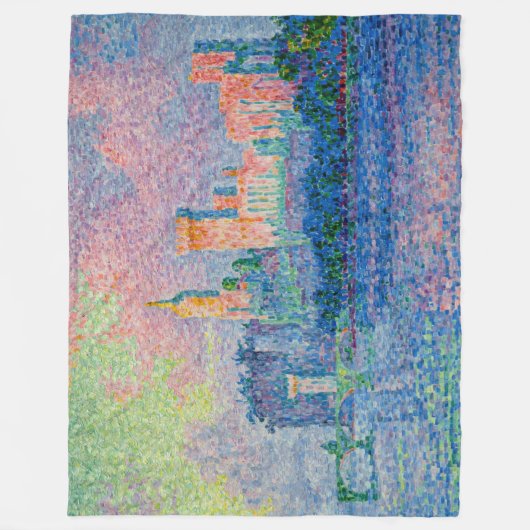 Paul Signac - Het Papal Palace, Avignon Fleece Deken (Voorkant)