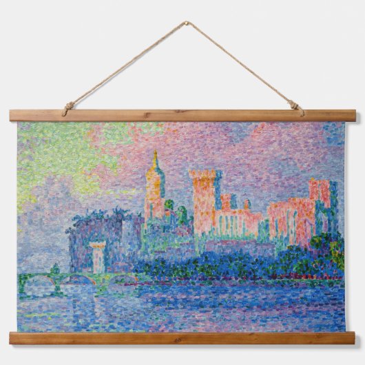 Paul Signac - Het Papal Palace, Avignon Hangend Wandkleed (Voorkant)