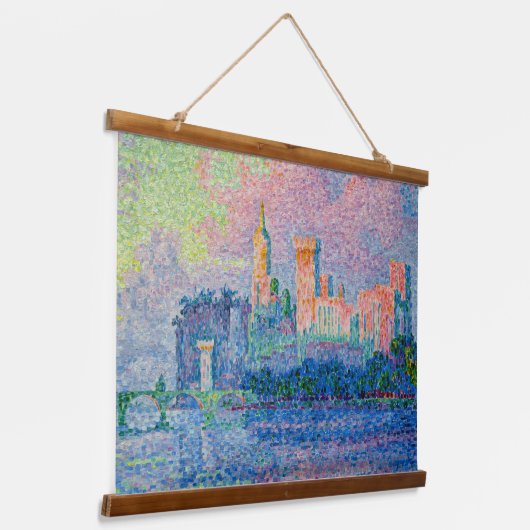 Paul Signac - Het Papal Palace, Avignon Hangend Wandkleed (Gebogen)
