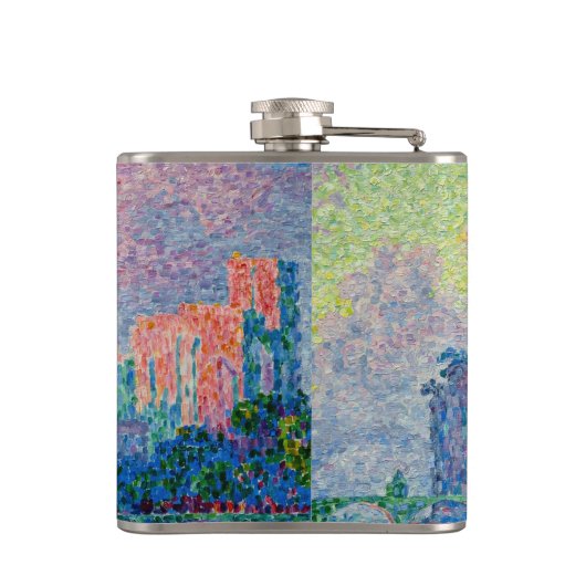 Paul Signac - Het Papal Palace, Avignon Heupfles (Achterkant)