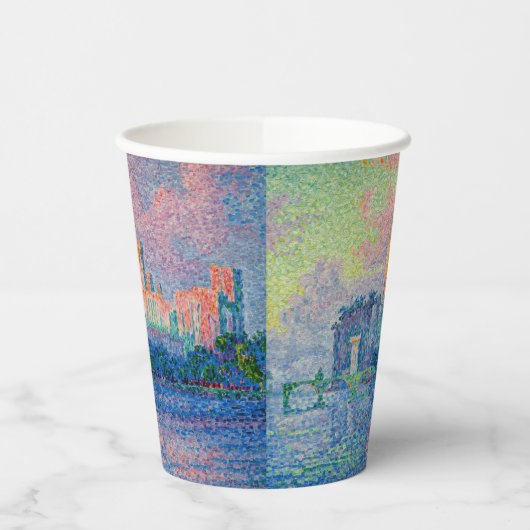 Paul Signac - Het Papal Palace, Avignon Papieren Bekers (Links)