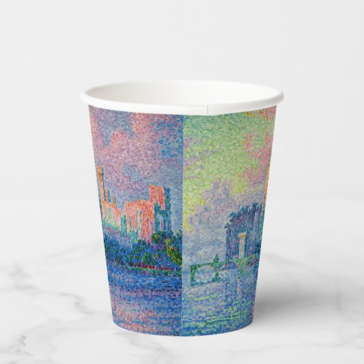 Paul Signac - Het Papal Palace, Avignon Papieren Bekers (Rechts)