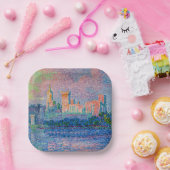 Paul Signac - Het Papal Palace, Avignon Papieren Bordje (Feest)