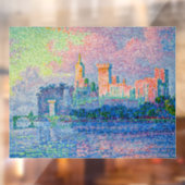 Paul Signac - Het Papal Palace, Avignon Raamsticker (Vel 2)