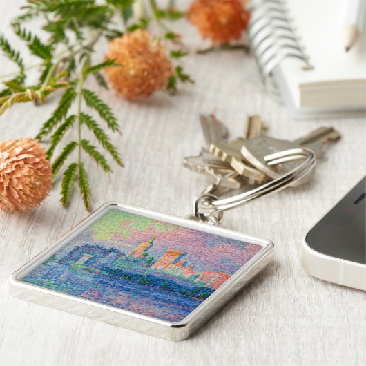 Paul Signac - Het Papal Palace, Avignon Sleutelhanger (Zijkant)