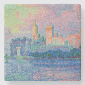 Paul Signac - Het Papal Palace, Avignon Stenen Onderzetter (Voorkant)