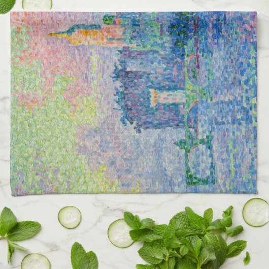 Paul Signac - Het Papal Palace, Avignon Theedoek (Gevouwen)