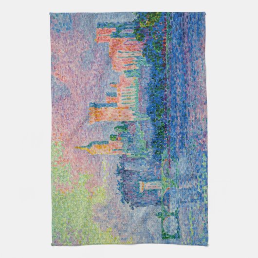 Paul Signac - Het Papal Palace, Avignon Theedoek (Verticaal)