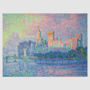 Paul Signac - Het Papal Palace, Avignon Tissuepapier