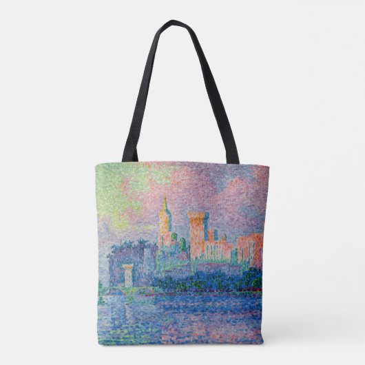 Paul Signac - Het Papal Palace, Avignon Tote Bag (Achterkant)