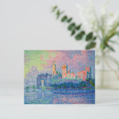 Paul Signac - Het pauselijk paleis, Avignon Briefkaart (Staand voorkant)