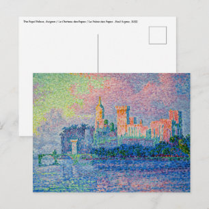 Paul Signac - Het pauselijk paleis, Avignon Briefkaart