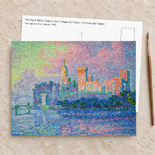 Paul Signac - Het Pauselijk Paleis, Avignon Briefkaart