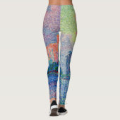 Paul Signac - Het Pauselijk Paleis, Avignon Leggings (Achterkant)