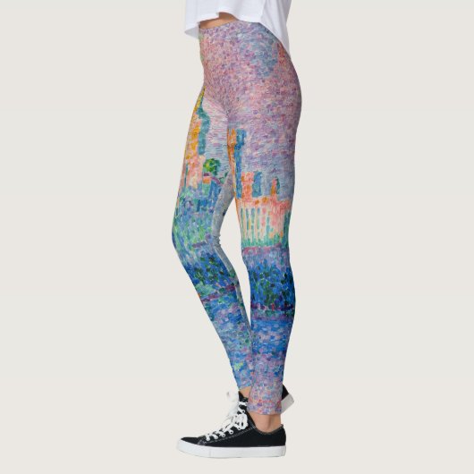 Paul Signac - Het Pauselijk Paleis, Avignon Leggings (Links)