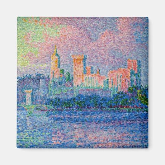 Paul Signac - Het pauselijk paleis, Avignon Magneet (Voorkant)