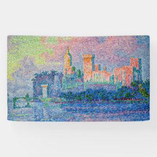 Paul Signac - Het Pauselijk Paleis, Avignon Spandoek