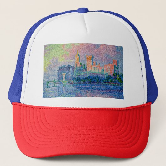Paul Signac - Het Pauselijk Paleis, Avignon Trucker Pet (Voorkant)