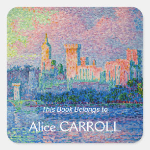 Paul Signac - Het Pauselijk Paleis, Avignon Vierkante Sticker