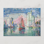 Paul Signac - Ingang van de haven van La Rochelle Briefkaart (Voorkant)