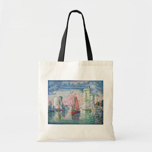 Paul Signac - Ingang van de haven van La Rochelle Tote Bag (Voorkant)